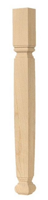 Small Diameter Square English Estate 29.25" Leg Alder 2.75" SQ. X 29.25" H