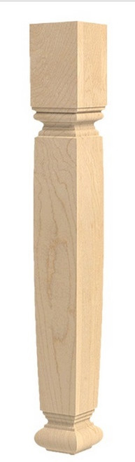 Square English Estate 29.25" Leg Paint Grade 3.75" SQ. X 29.25" H