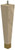 9" Square Tapered Leg with 1" Satin Brass Ferrule Ash 1.87" SQ. X 9" H