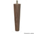 6" Round Tapered Leg Walnut 1.5" Diam. X 6" H