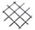 .5" Round Single Diamond Decorative Grille Satin Nickel, 36" W x 24" L Sheet 36" W X 24" L