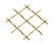 .75" Pressed Single Diamond Decorative Grille Satin Brass, 36" W x 24" L Sheet 36" W X 24" L