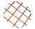 .75" Multi-Crimp Single Diamond Decorative Grille Copper, 36" W x 48" L Sheet 36" W X 48" L