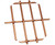 1" Flat Straight Weave Decorative Grille Copper, 36" W x 48" L Sheet 36" W X 48" L