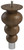 6" Tipt Toe Bun Foot with 1" Chrome Ferrule Walnut 2.75" Diam x 6" H