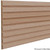 1" Tall Bevel Slat Tambour Red Oak 12" W x .5" T x 96" L