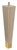 9" Square Tapered Leg with 1" Warm Bronze Ferrule Ash 1.87" Square X 9" H