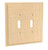 Double Light Switch Plate Hard Maple 5.5" W x .375" T x 5.75" H