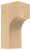 Petite Craftsman Corbel Alder 1.25" W X 1.5" D X 3" L