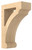 Medium Open Craftsman Corbel Red Oak 3.5" W X 8" D X 12" L