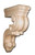 Castlewood - SY-CA-10-O-R - Traditional Scroll Corbel - Red Oak