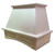 Castlewood - SY-WCHGHAP36-C - Arched Raised Panel Valance Chimney Hood (W/O Chimney Extension) - Cherry