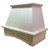 Castlewood - SY-WCHGHAP42-M - Arched Raised Panel Valance Chimney Hood (W/O Chimney Extension) - Maple