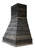 Castlewood - SY-WCSLRH-42-DG - Rustic Shiplap Chimney Hood W/O Chimney Extension - Dark Gray