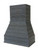 Castlewood - SY-WCSLRXL-30-BK - 37-1/2" High Trimable Rustic Shiplap Chimney Extension - Black