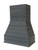 Castlewood - SY-WCSLRXL-36-DG - 37-1/2" High Trimable Rustic Shiplap Chimney Extension - Dark Gray