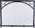Dagan Industries - Panel Screen Black Wrought Iron With Scroll Design - S119