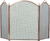 Dagan Industries - 3 Fold Arched Antique Brass Screen - 4383 - 34