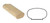 W.M. Coffman - Wall Rail Oval Finger Joint - Hard Maple - 805761