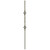 W.M. Coffman - Flat Black Double Basket Solid Iron Baluster - Flat Black - 800388