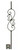 W.M. Coffman - Feathered S-Scroll Knee Wall Iron Baluster - Oil Rubbed Bronze - 802666