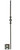 W.M. Coffman - Mediterranean Single Window Hammered Solid Iron Baluster - Flat Black - 800633