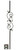 W.M. Coffman - Three Piece Scroll Mediterranean Solid Iron Baluster - Oil Rubbed Bronze - 800816
