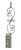 W.M. Coffman - Large Scroll Solid Iron Baluster - Silver Vein - 802628