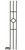 W.M. Coffman - Three-Legged Panel Solid Iron Baluster - Ash Gray - 805062