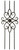 W.M. Coffman - Stain Black Three-Legged Solid Iron Baluster Decorative Panels - Flat Black - 800574