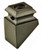 W.M. Coffman - Pitch Shoe for Round Solid Iron Baluster with Screw - Flat Black - 800646
