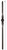 W.M. Coffman - Stain Black Gothic Solid Iron Newel - Flat Black - 800624