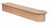 Single Bullnose Starting Step White Oak 8010-48-WO