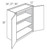 JSI Craftsman Amesbury Mist Recessed Kitchen Cabinet W3042B-AMR