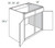 JSI Craftsman Amesbury Mist Recessed Kitchen Cabinet SB33-AMR