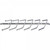 Hardware Resources - 11" Screw Mounted Tie Rack. - Polished Chrome - 296T-PC