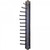 Hardware Resources - Screw Mounted Tie/Scarf Rack. - Brushed Oil Rubbed Bronze - 357T-DBAC