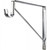Hardware Resources - Shelf & Rod Support Bracket. - Polished Chrome - 1516CH