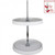 Hardware Resources - 28" Diameter Round Plastic Lazy Susan Set with Chrome Hubs. - PLSMR28
