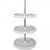 Hardware Resources - 18" Diameter Round Plastic Lazy Susan Set with Twist and Lock Adjustable Pole. - PLSR2318