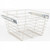 Hardware Resources - Closet Pullout Basket 14"D x 17"W x 11"H. - Satin Nickel - POB1-141711SN