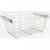 Hardware Resources - Closet Pullout Basket 14"D x 29"W x 11"H. - Satin Nickel - POB1-142911SN