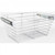 Hardware Resources - Closet Pullout Basket 16"D x 23"W x 11"H. - Chrome - POB1-162311CH