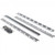 Hardware Resources - STORAGE WITH STYLE (TM) Polished Chrome Pilaster Kit for SWS-WB - Polished Chrome - SWS-PILKITPC