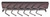 Hardware Resources - Brushed Oil Rubbed Bronze 12" Sliding Tie Rack - 295T-DBAC