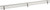 Hardware Resources - Satin Nickel 23" Shoe Fence for Shelving - SF23-SN