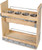 Hardware Resources - 8 Inch "No Wiggle" Utensil Bin Base Cabinet Pullout Built on Premium Soft-close Slides - UBPO-8SC
