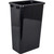 Hardware Resources - Box of 4 Black 50 Quart Plastic Waste Containers - CAN-50-4