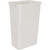 Hardware Resources - Box of 4 White 50 Quart Plastic Waste Containers - CAN-50W-4