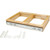 Hardware Resources - Double White 35 Quart Top-Mount Trashcan Pullout for 18" Opening - CAN-TMD1835W-K